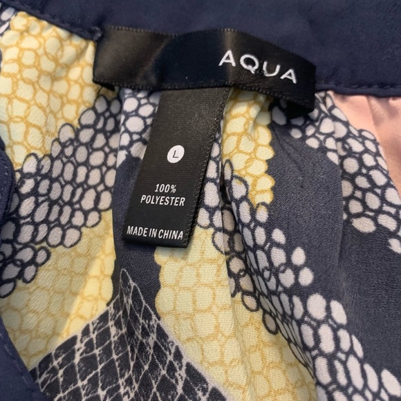 AQUA Multicolor Abstract Women's Top - Picture 7 of 7